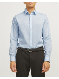 jack&jones jrebgavin solid shirt ls noos 12267557-cashmere blue lightblue