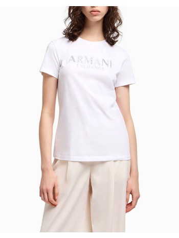 armani exchange t-shirt xw000387af10354-u0002 white σε προσφορά