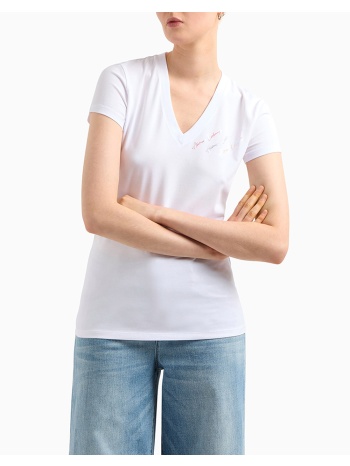 armani exchange t-shirt xw000600af10355-u0002 white σε προσφορά