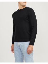 jj rebel jrebcallum knit crew neck noos 12263734-black black