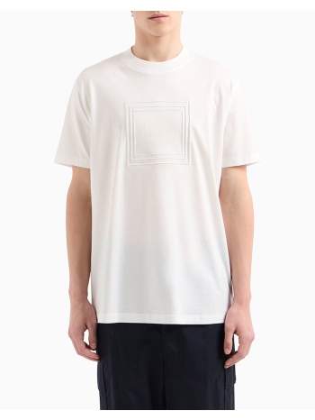 armani exchange t-shirt xm000358af10364-u0009 offwhite σε προσφορά