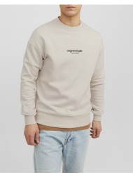 jack&jones jorvesterbro sweat crew neck noos 12241694-moonbeam cream