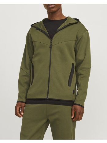 jack&jones jcofusion sweat zip hood noos 12260150-cypress
