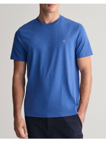 gant μπλουζα κμ reg shield ss t-shirt 3g2003184-407 skyblue