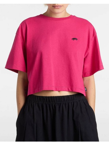 vans w salton relax crop ss vn000p5qc9l1-vnc9l pink σε προσφορά
