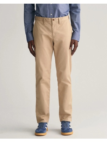 gant παντελονι slim twill chinos 3g1505221-34-248 biege