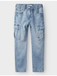 name it nkmsilas tap cargo jeans 6650-az noos 13237339-light blue denim denimlightblue