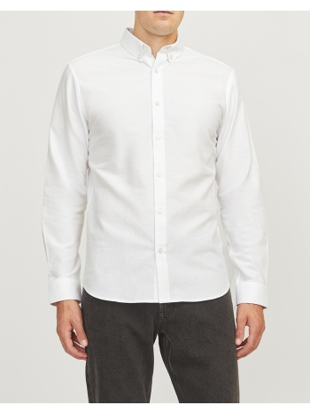 jj rebel jreboscar shirt ls noos 12264384-white white