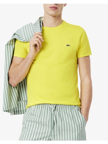 lacoste μπλουζα κμ tee-shirt 3th6709-z6s lightyellow