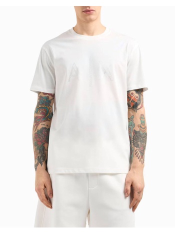 armani exchange t-shirt xm000325af10364-u0009 offwhite σε προσφορά