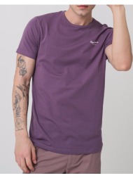 pepe jeans drop 2a original basic 3n μπλουζα ανδρικο pm508212-491/aubergine pu purple