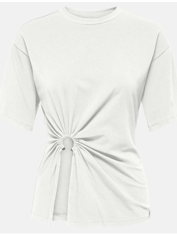only onlcleo s/s o-neck top jrs 15346328-bright white white σε προσφορά