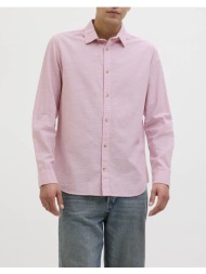 jack&jones jjesummer shirt ls sn 12269315-pink nectar pink