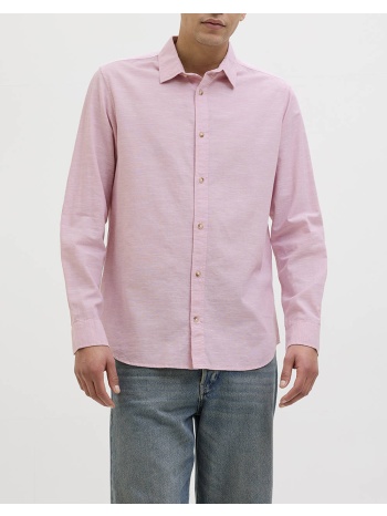 jack&jones jjesummer shirt ls sn 12269315-pink nectar pink σε προσφορά