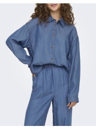 only onlcharis life ls shirt cc wvn 15337928-medium blue denim denimblue