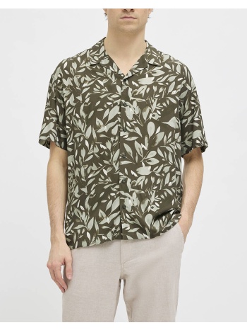 jj rebel jrebbern resort shirt ss 12270270-beetle darkgreen σε προσφορά