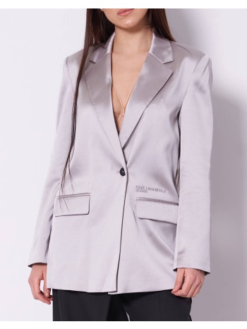 karl lagerfeld klj satin blazer a1w14041-1jn lightgray σε προσφορά