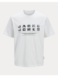jack&jones jcorecharge front branding tee cre jnr 12274730-bright white white
