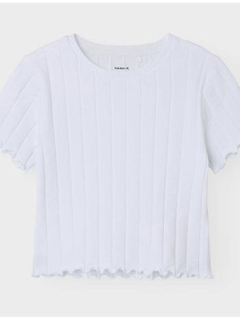 name it nkfnoralina ss crop top noos 13231024-bright white σε προσφορά