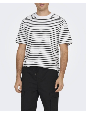 only&sons onshenry reg stripe ss tee noos 22024741-bright σε προσφορά