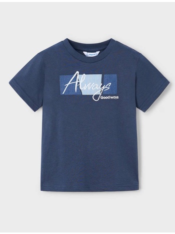 mayoral μπλουζα κοντομανικη απλικε 03025-095 darkblue σε προσφορά