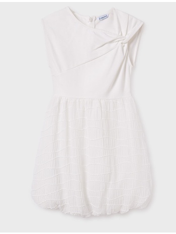 mayoral φορεμα συνδυασμενο μπαλουν 06974-084 ecru σε προσφορά