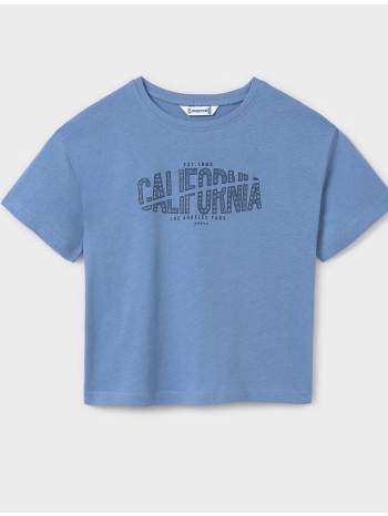 mayoral μπλουζα κοντομανικη γραμματα 06024-070 blue σε προσφορά