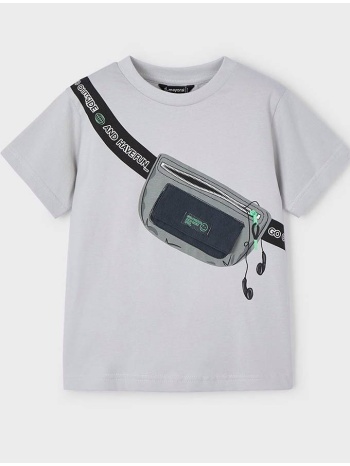 mayoral μπλουζα κοντ/κη τσαντακι μεση 03036-045 gray σε προσφορά