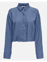 only onlcharis life ls op back sh shirt ccwvn 15337929-medium blue denim denimblue