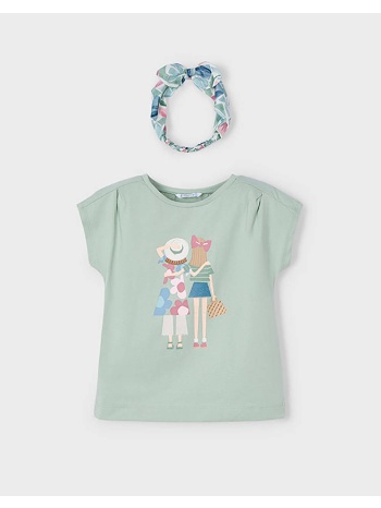 mayoral μπλουζα κοντομανικη λωριδες 03009-010 lightgreen σε προσφορά