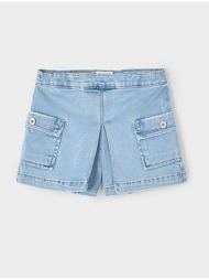 mayoral παντελονι κοντο cargo 03207-075 denimlightblue