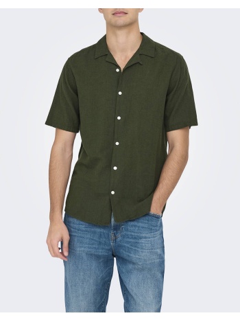 only&sons onscaiden life ss solid resort linennoos σε προσφορά