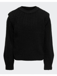 only πλεκτο παιδικο koglexine l/s pullover knt 15237878-black black