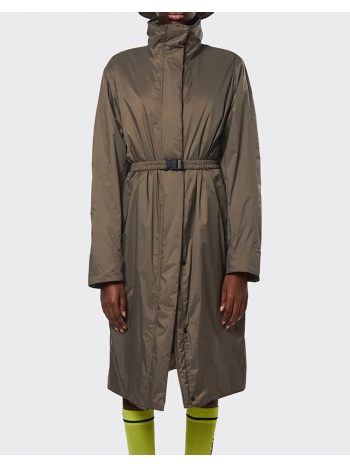rains long padded nylon w coat rnsaw2215500-66 brown σε προσφορά