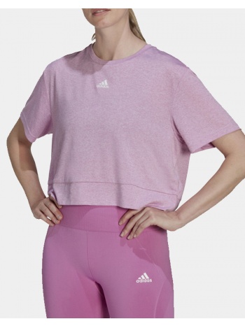 adidas μπλουζα w stdio crop t hm6732-pink pink σε προσφορά