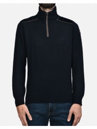 paul&shark men``s zipped pullover c.w. wool 12311130-50 darkblue