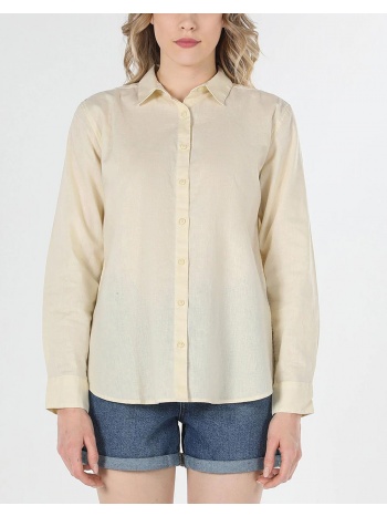 colins shirt long sleeve cl1058517-ylw yellow σε προσφορά