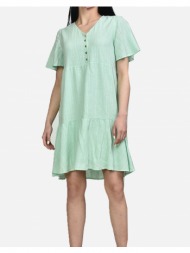 vero moda vmsatina ss short dress wvn btq 10268936-brook green mintgreen