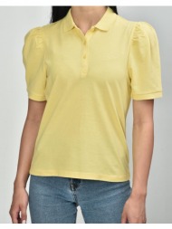 only onljanet life s/s short polo top jrs 15227150-sunshine yellow