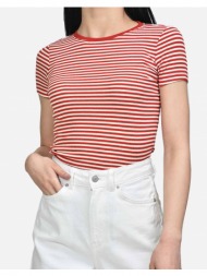 only konjosse s/s o-neck top jrs 15253157-high risk red red
