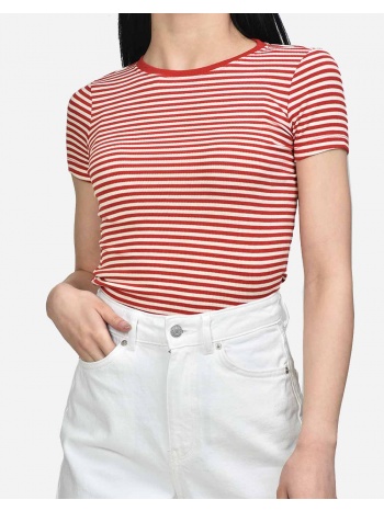 only konjosse s/s o-neck top jrs 15253157-high risk red red σε προσφορά