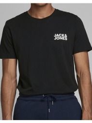 jack&jones μπλουζα jjecorp logo tee ss o-neck noos 12151955-black/slim totalblack