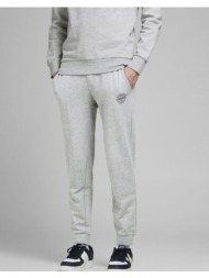 jack&jones παντελονι φορμας jjigordon jjshark sweat pants at noos 12165322-light grey melange lightg