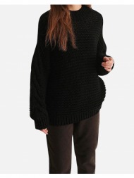 na-kd cable knitted πλεκτο γυναικειο 1100-004499-blk black