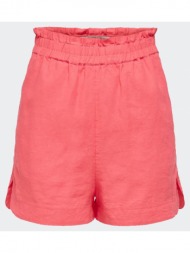 only onlcaro hw pb linen blend shorts pnt 15255123-calypso coral coral