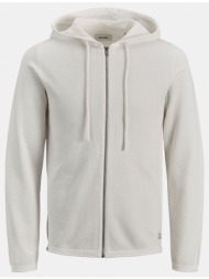 jack&jones ζακετα φουτερ jjehill knit cardigan noos 12190154-light grey melange lightgray