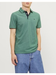 jack&jones μπλουζα αντρικη jjepaulos polo ss noos 12136668-deep tealplay lightgreen