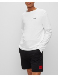 hugo boss μπλουζα jersey derol222 50466159-100 white