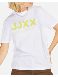 jjxx μπλουζα jxanna ss reg every small logo tee noos 12206974-bright white limeade yellow