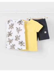 mayoral σετ μακο κοντομαν τιραντες 03606-091 yellow